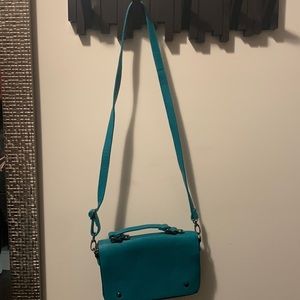 Emerald green crossbody bag